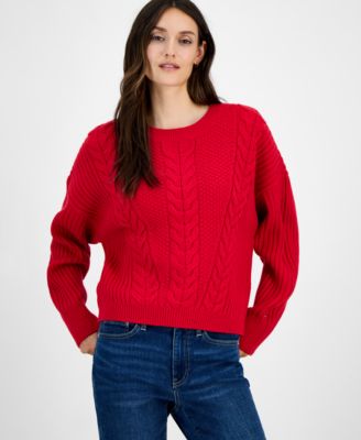 Women's Traveling Cable Sweater