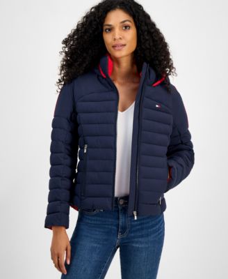 Tommy Hilfiger - Women's Hooded Long-Sleeve Puffer Jacket