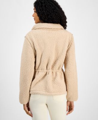 Women's Sherpa Zip-Front Long-Sleeve Jacket 