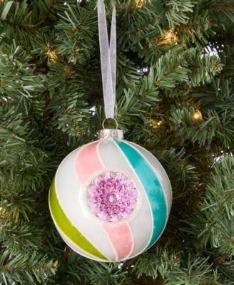 Pastel Shine Rainbow Reflector Ball Ornament, Macy's Exclusive