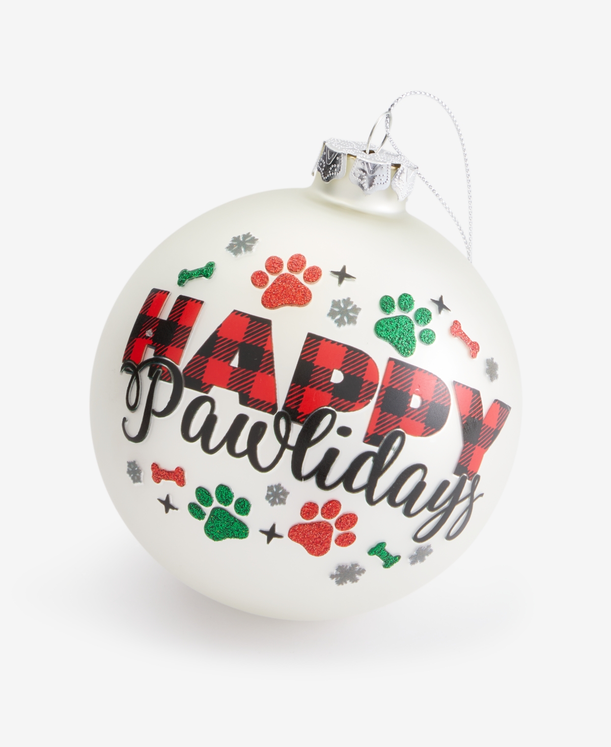Holiday Lane Pets 2025 Paw Disk Ornament, Macy's Exclusive In Transparent