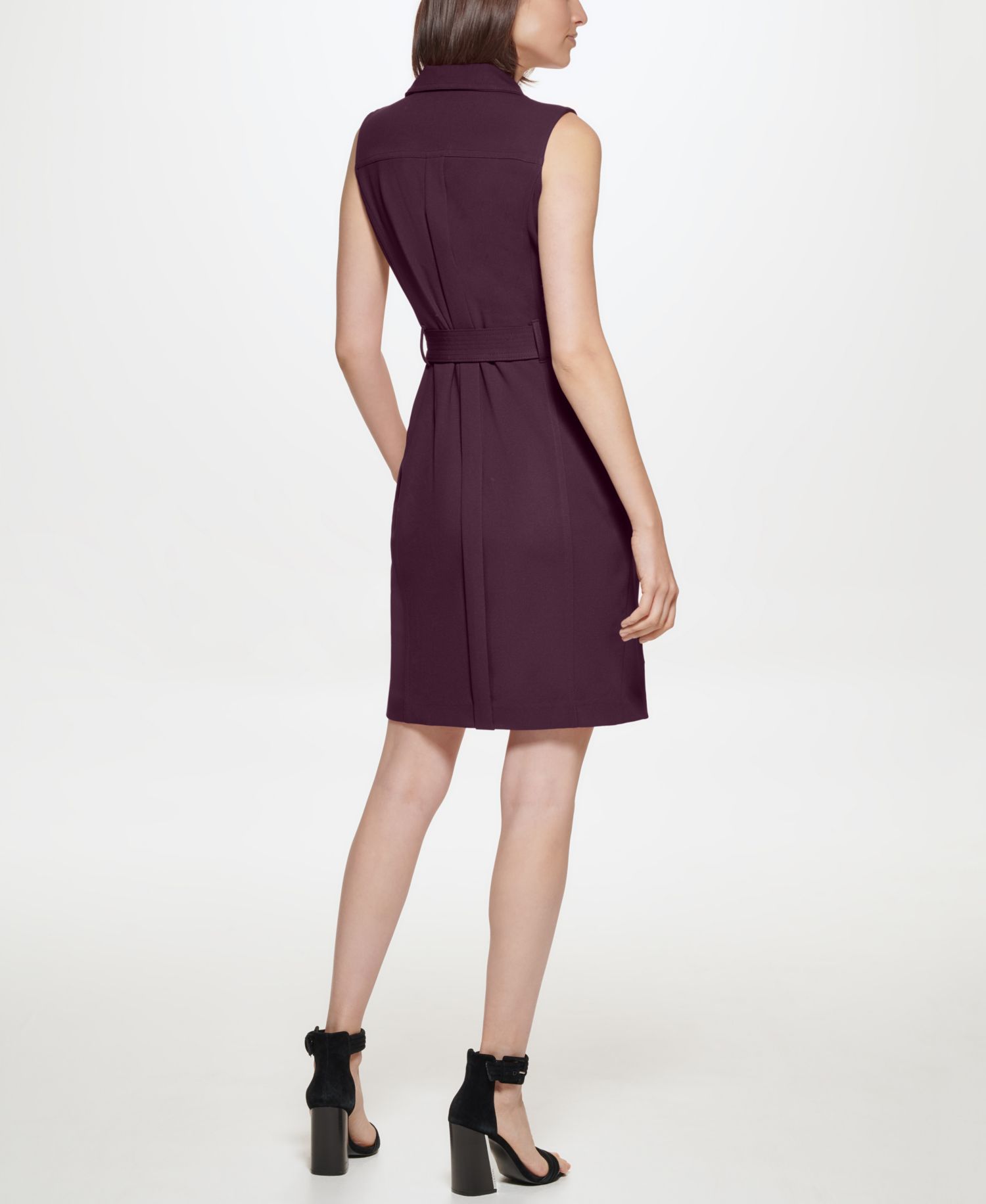 Women's Scuba Crepe Sleeveless Dress