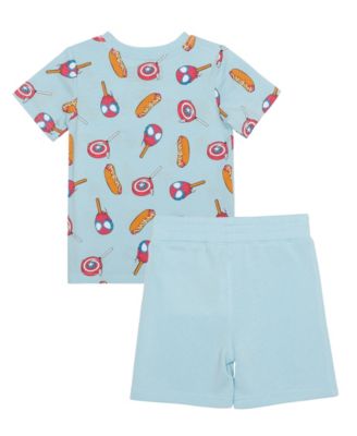 Toddler Boys 2-Piece Crewneck T-Shirt and Shorts Set