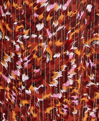 Juniors' Glitter-Print Tie-Back Maxi Dress