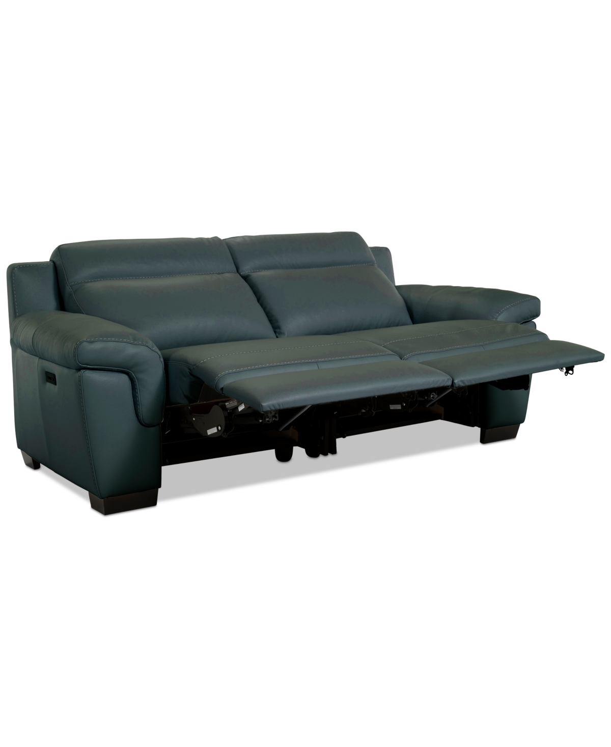 Macy's Julius Ii 2-pc. Leather Sofa With 2 Power Recliners, Exclusively At  In Blue