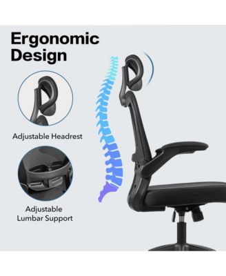 Ergonomic Mesh Office Chair with Lumbar Support and Rocking Function