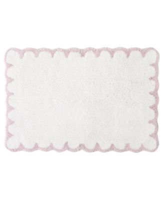 Scallop Cotton Bath Rug, 30" x 20"