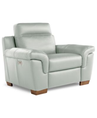 Julius II Leather Power Recliner, Exclusively at Macy's