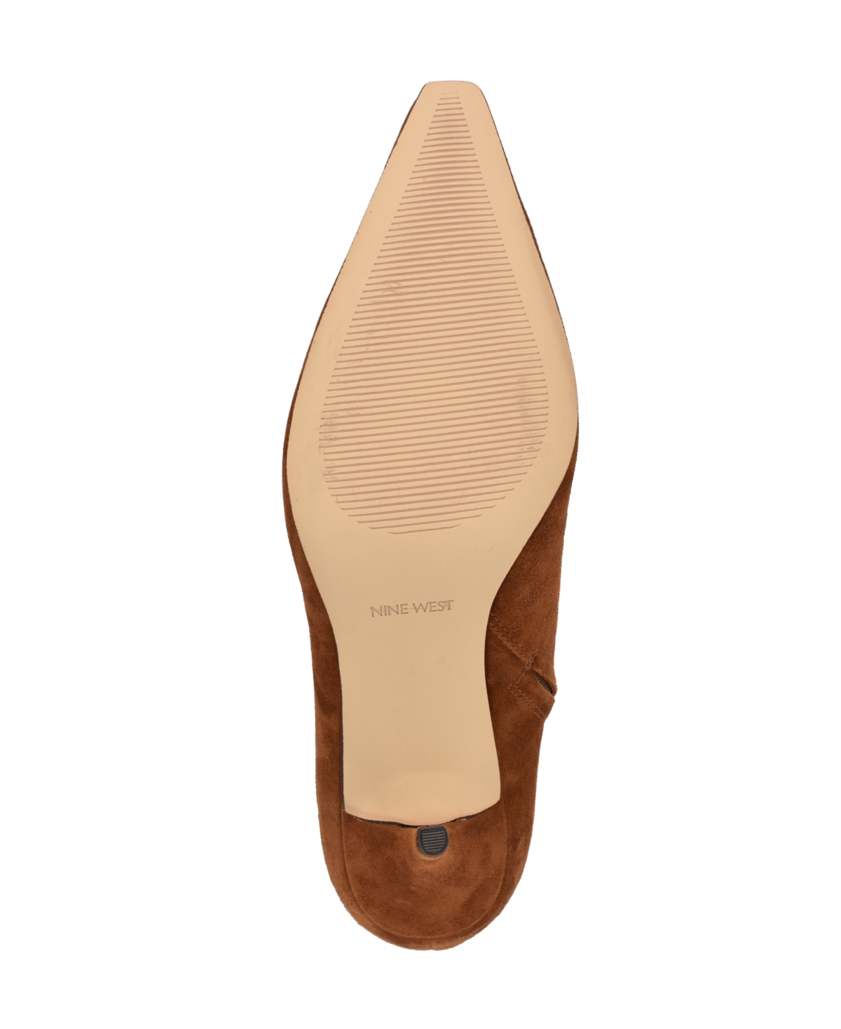 Nine West Ohmy Pointed Toe Bootie In Brown