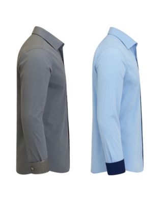 Men's 2-Pack Slim Fit Solid Shirt