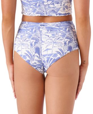 Juniors' Mana Boy-Cut High-Rise Cheeky Bikini Bottoms