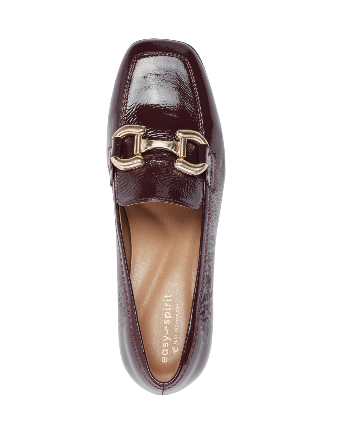 Easy Spirit Women's Franny Eflex Bit Block Heel Loafers In Burgundy