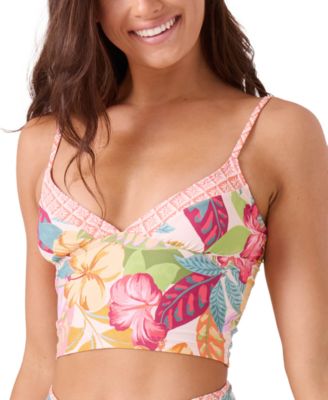 Juniors' Hot Tropics Longline Bikini Top