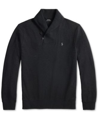 Men's Luxury Jersey Shawl-Collar Pullover