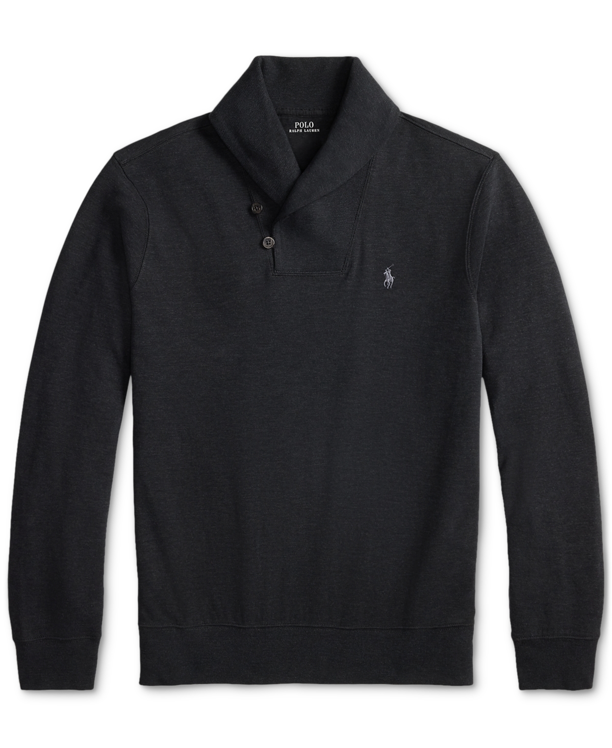 Polo Ralph Lauren Men's Luxury Jersey Shawl-collar Pullover In Black