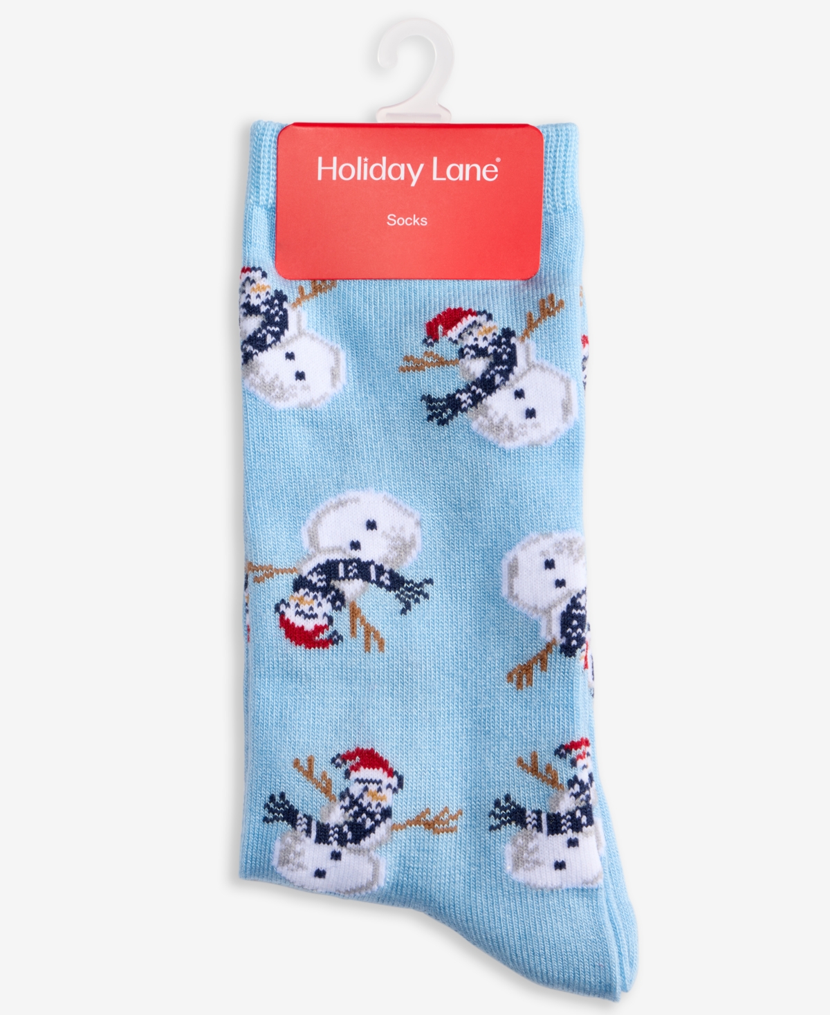 Holiday Lane Women's Snowman Socks 10021312400, Macy's Exclusive