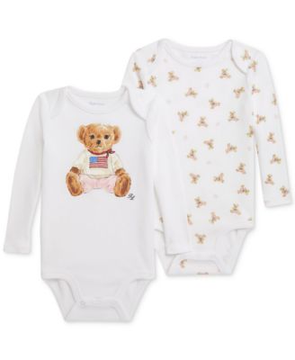 Polo Ralph Lauren - Baby Girls 2-Pk. Cotton Bodysuits