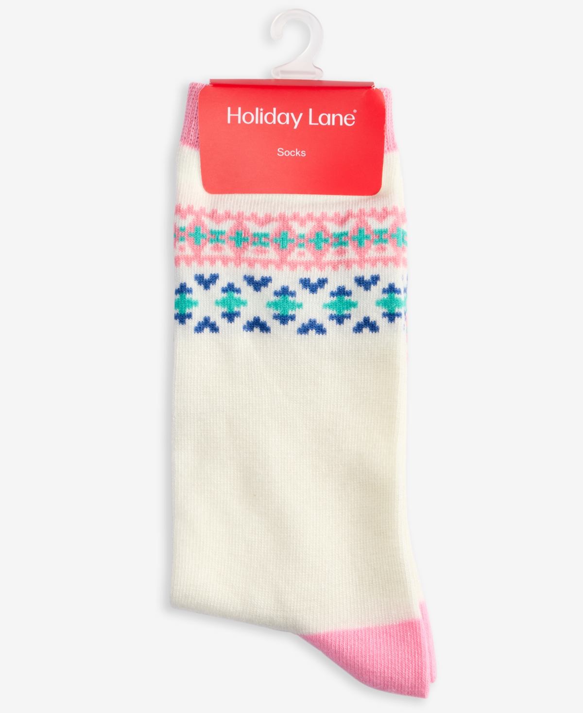 Holiday Lane Women's Fair Isle Socks 10021730900, Macy's Exclusive