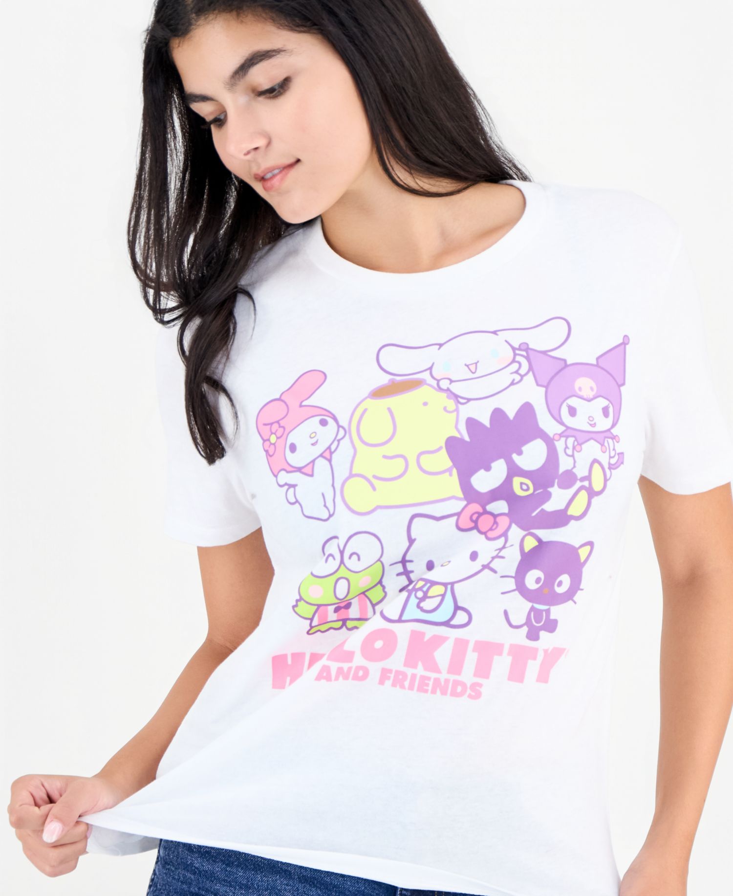 Juniors' Hello Kitty And Friends Graphic T-Shirt
