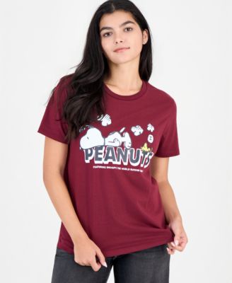 Juniors' Snoopy Logo T-Shirt