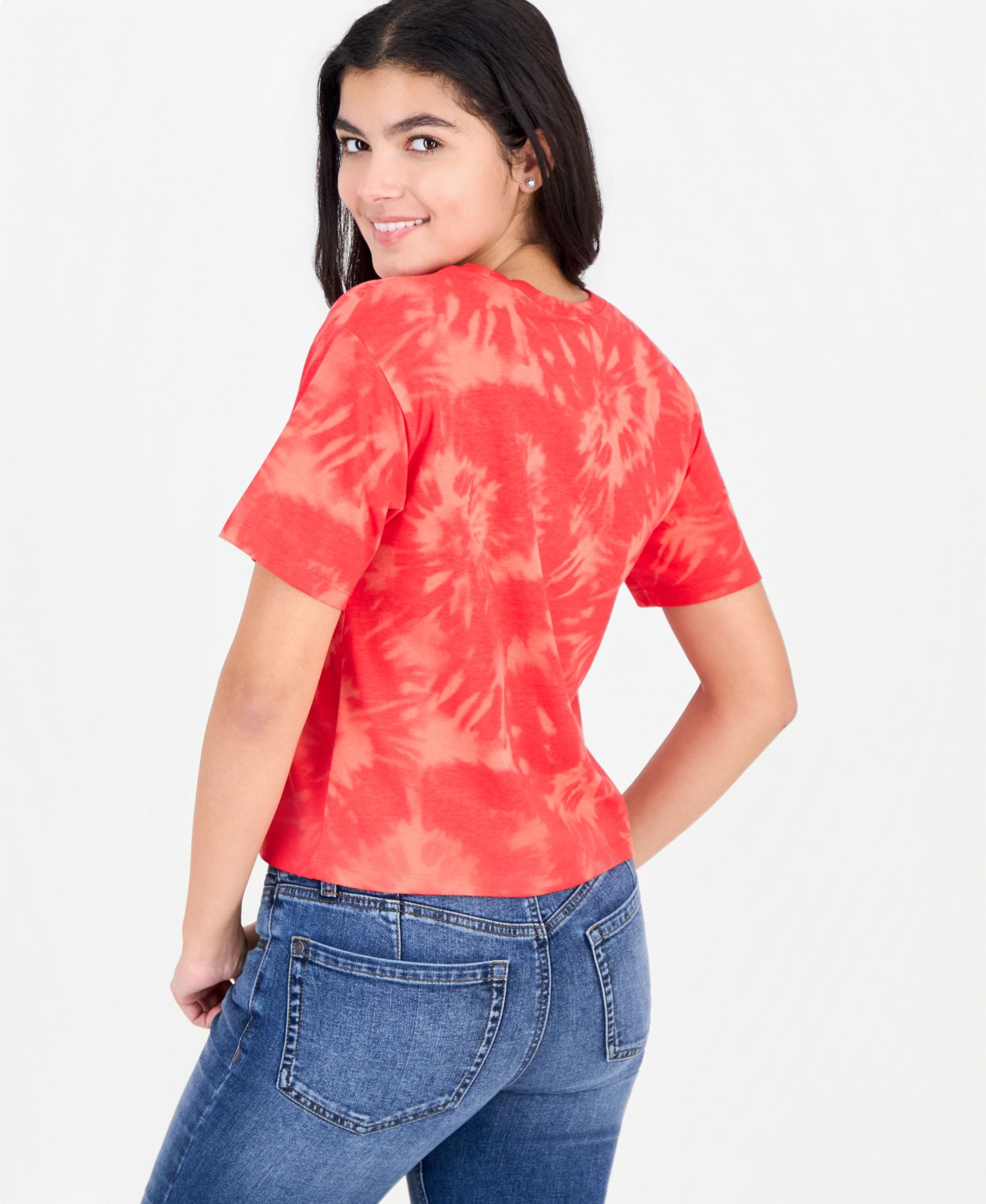 Juniors' Coca-Cola Tie-Dye T-Shirt