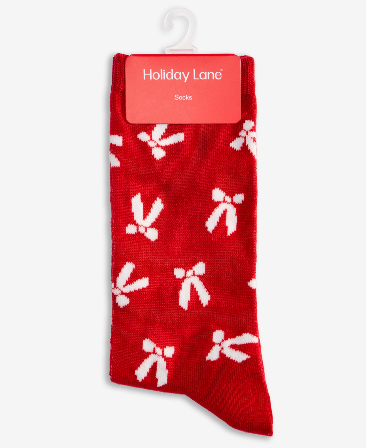 Holiday Lane Women's Bow-Print Socks 10021312600, Macy's Exclusive