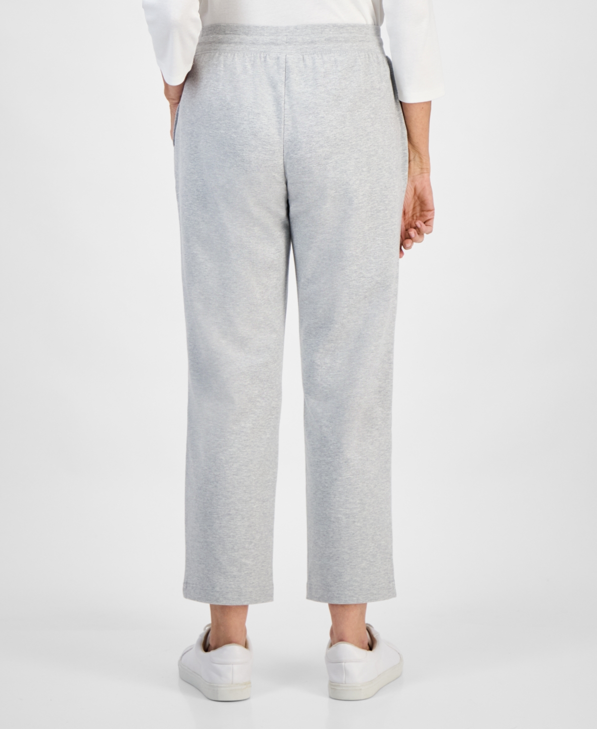 Style & Co Petite Drawstring-Waist Cropped Sweatpants, Macy's Exclusive