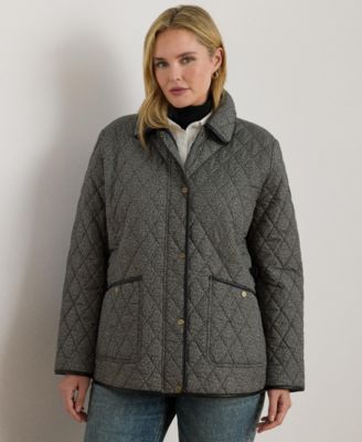 Women's Plus Size Quilted Coat, Exclusively for Macys