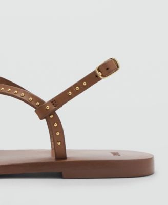 Women's Mini Studs Leather Sandals