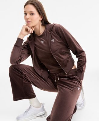 Women's Couture Straight-Leg Velour Pants