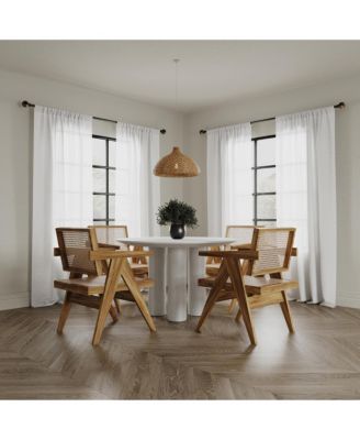 Nahla 100% Cotton Sheer Rod Pocket Curtain Panel