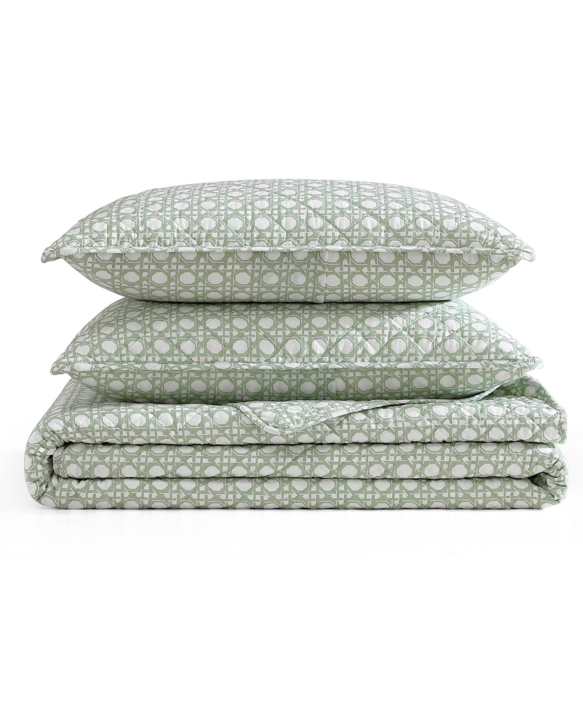 Tommy Bahama Diamond Isle Cotton Reversible 3-Pc. Quilt Set