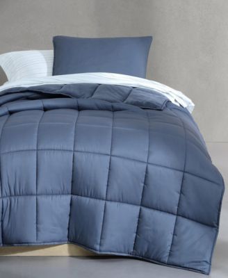 Washed Solid Reversible Plush 5-Pc. Comforter Set, Twin/Twin XL