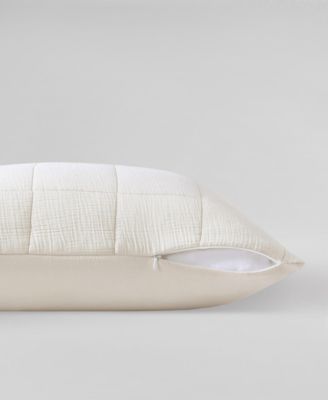 CLOSEOUT! Cotton Gauze Solid Decorative Pillow Cover, 22" x 22"