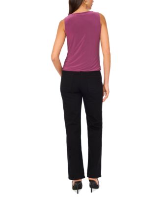 Women's Sleeveless Ruched Blouse 