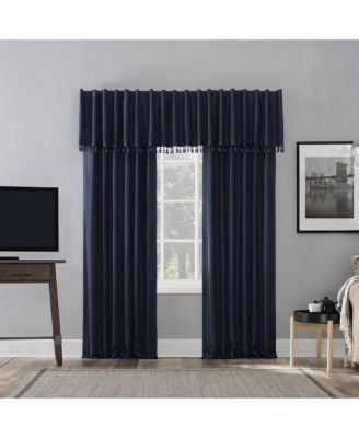 Evelina Faux Dupioni Silk Thermal Extreme 100% Blackout Back Tab Curtain Panel