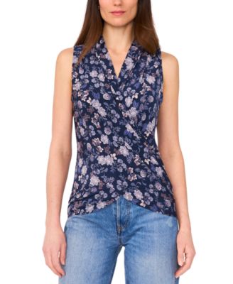 Vince Camuto - Women's Sleeveless Front Wrap Top