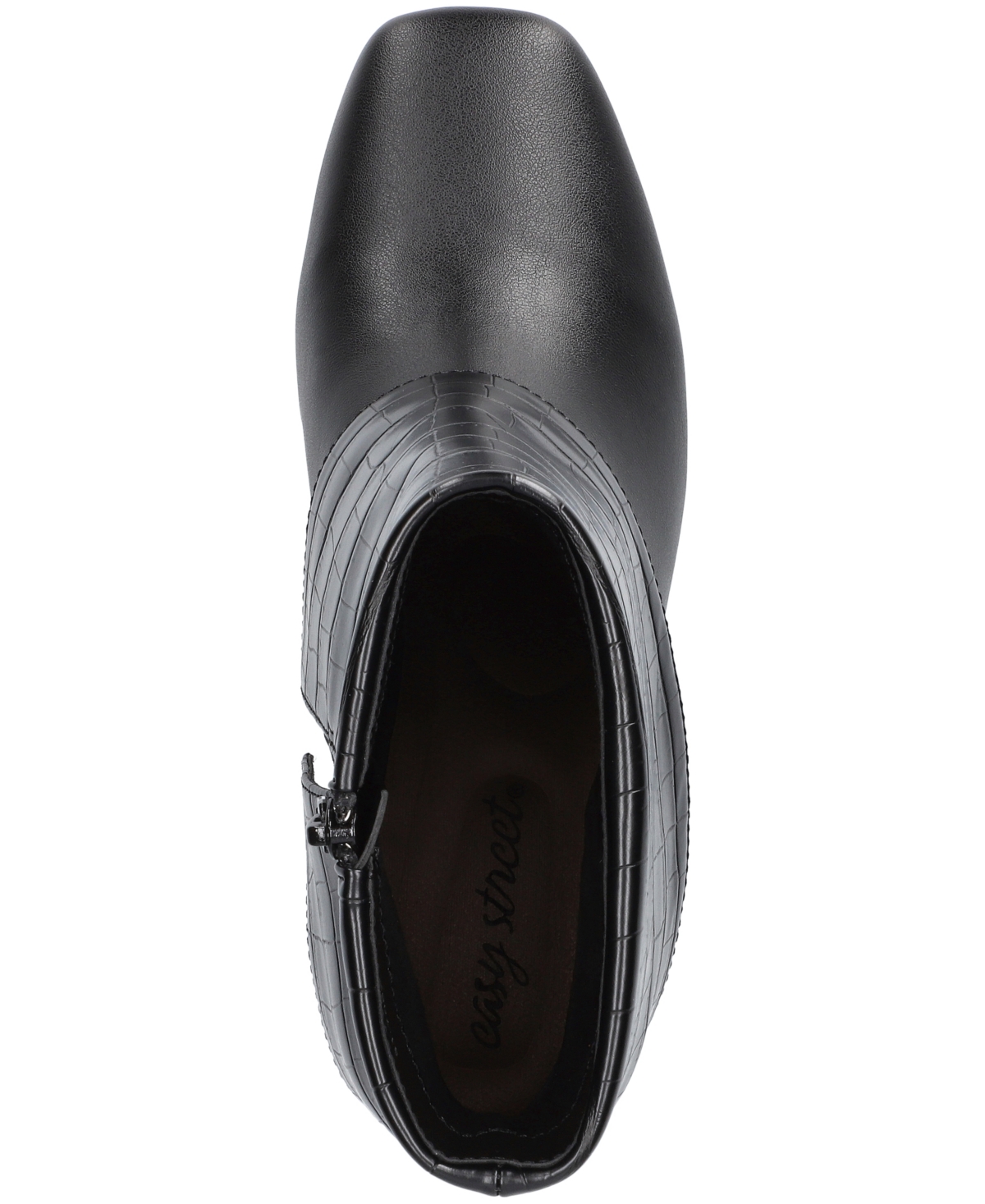 Easy Street Sutton Foldover Cuff Platform Bootie In Black