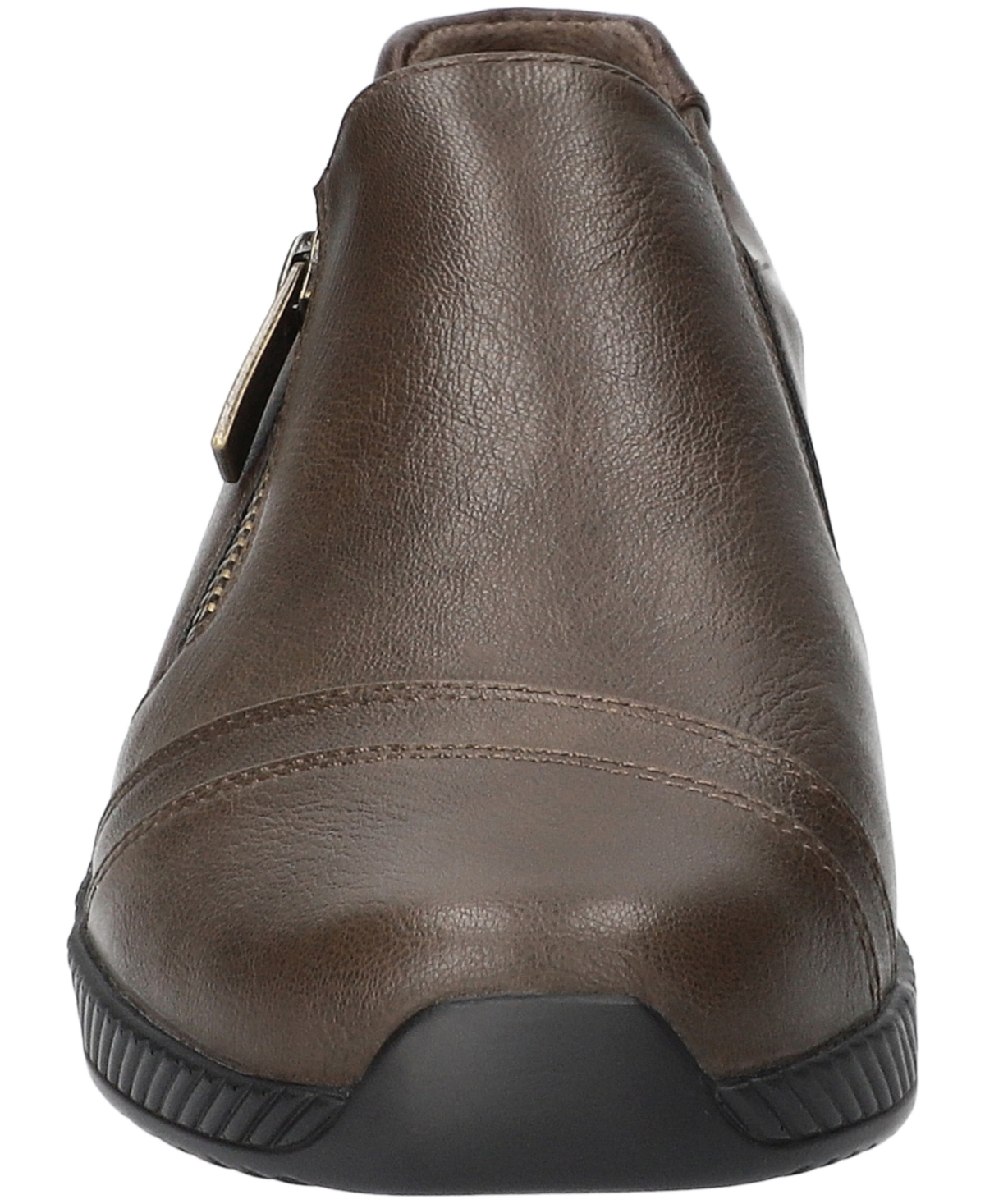 Easy Street Karol Zip Sneaker In Brown