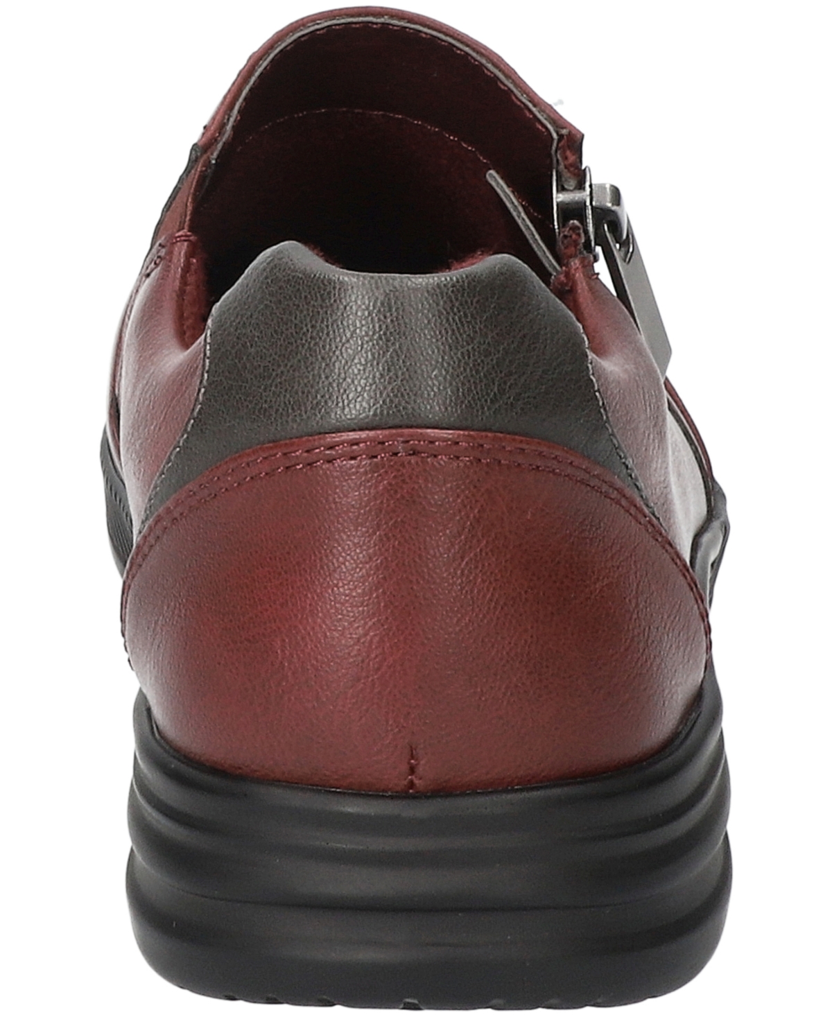 Easy Street Karol Zip Sneaker In Burgundy