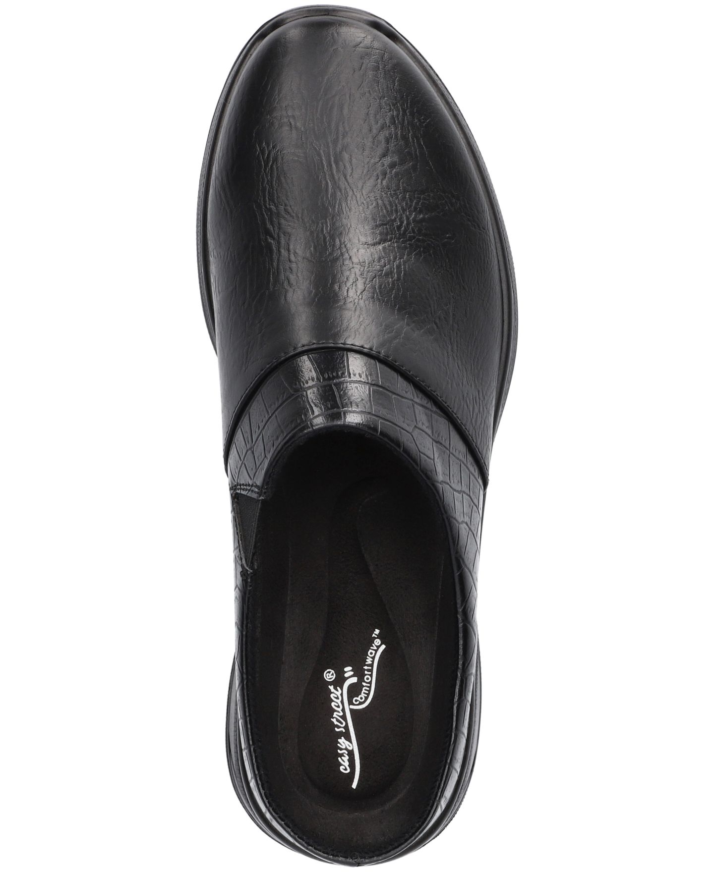 Женские сабо Easy Street Janalee Comfort Mules, цвет: Чёрный — фото 4