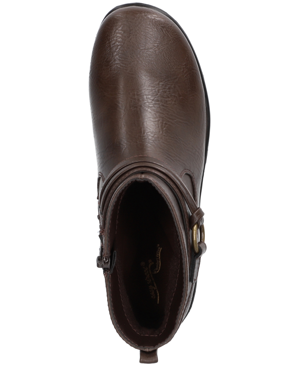 Easy Street Women's Exeter Round Toe Ankle Boots In Brown