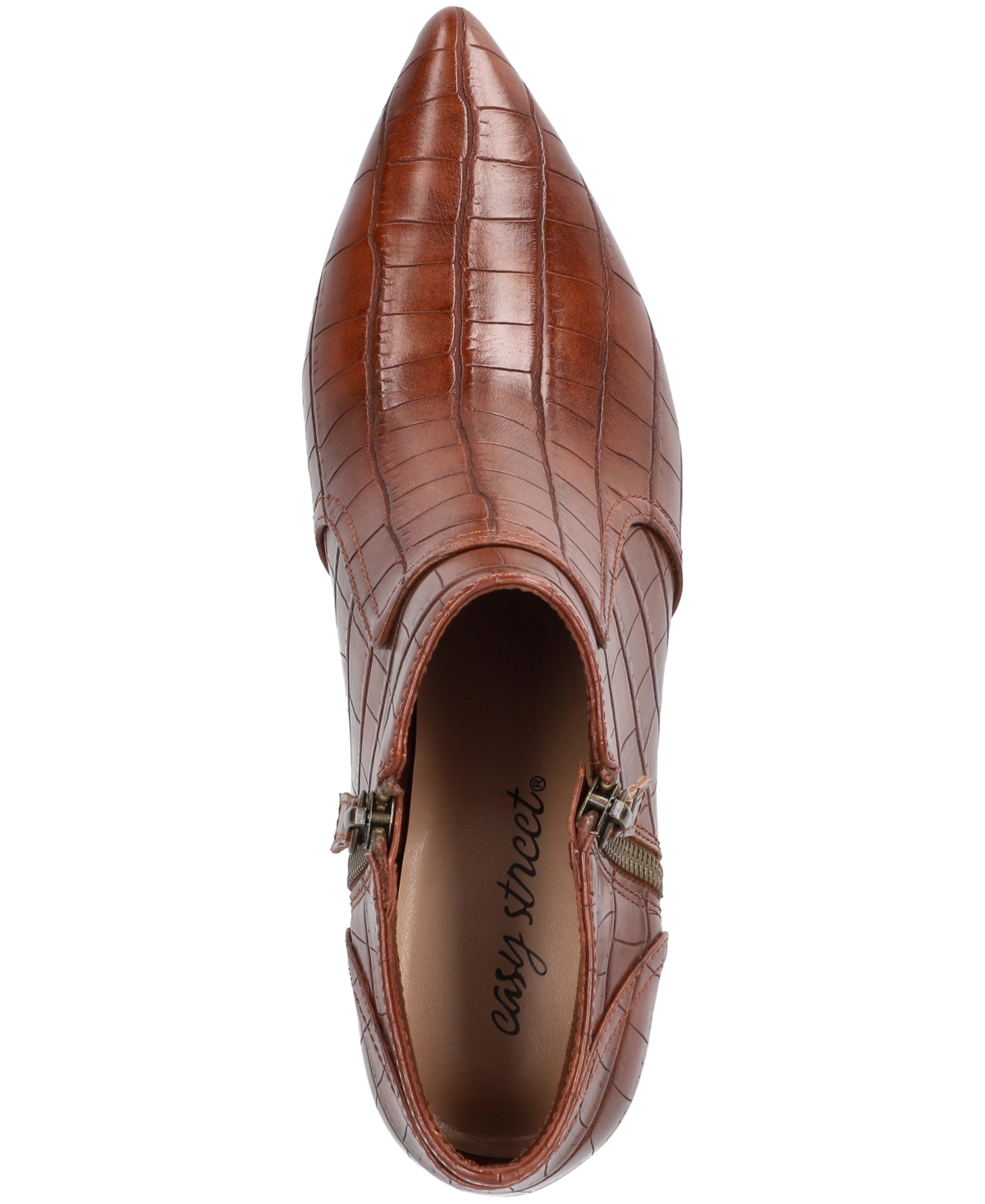 Easy Street Women's Annalee Dress Ankle Boots In Brown