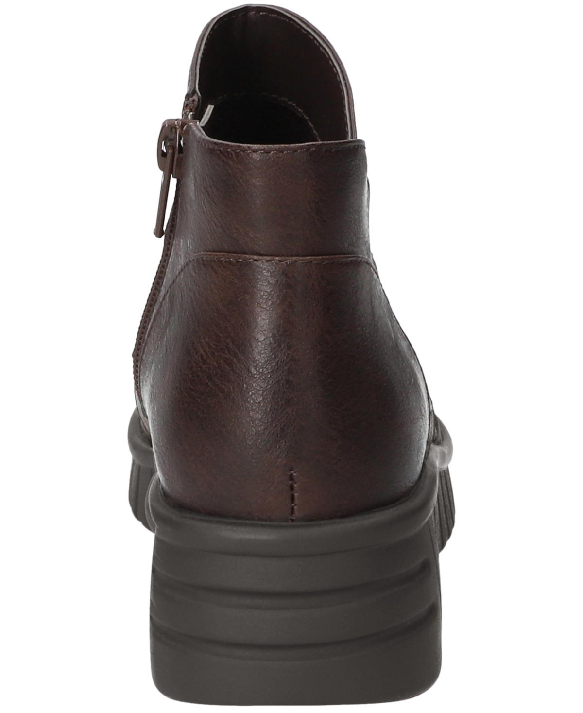 Easy Street Rayleen Wedge Bootie In Brown