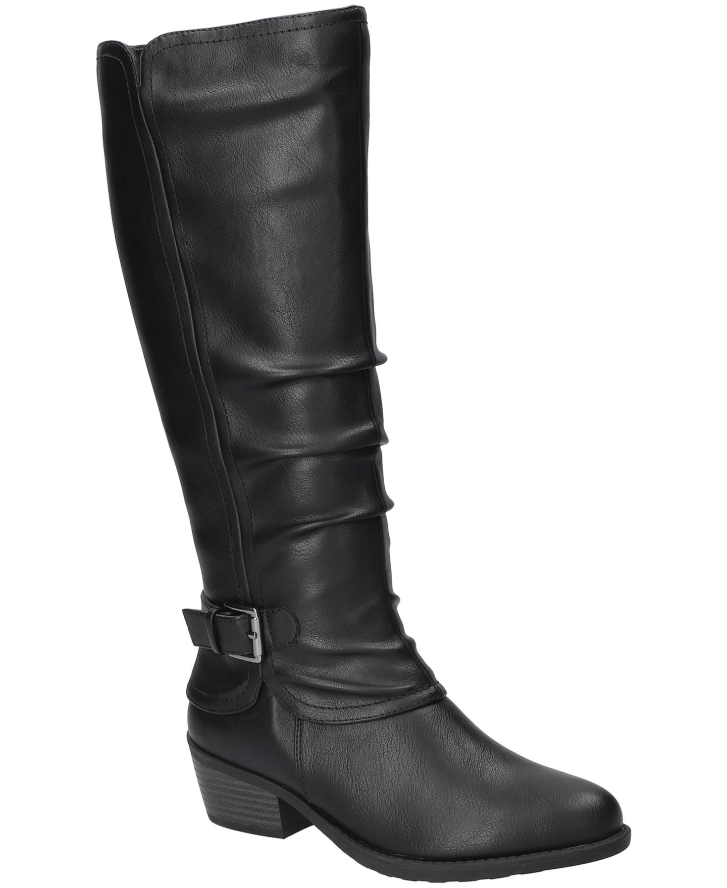 Женские ботинки Easy Street Tenille Tall Zipper, цвет: Чёрный — фото 1