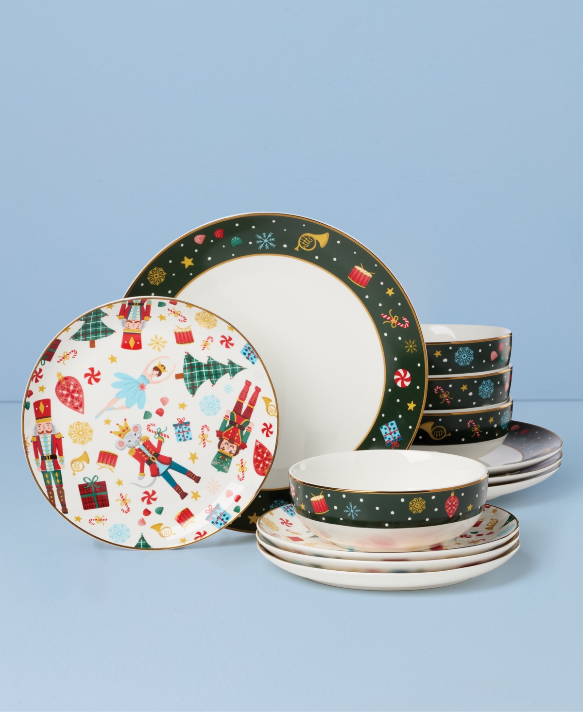Lenox Nutcracker Ballet 12 Pc. Dinnerware Set, Service for 4