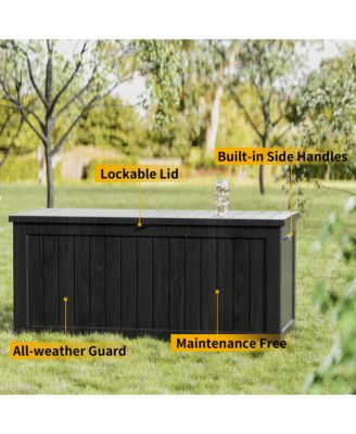 230 Gallon Large Resin Outdoor Storage Box