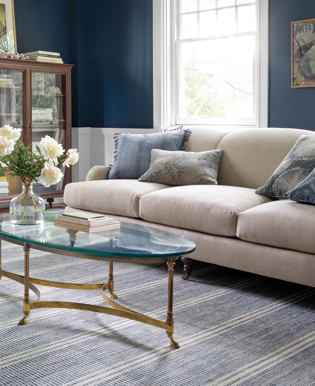 Dash And Albert Rugs By Annie Selke Malta Wool Da1026 6'x9' Area Rug In Blue