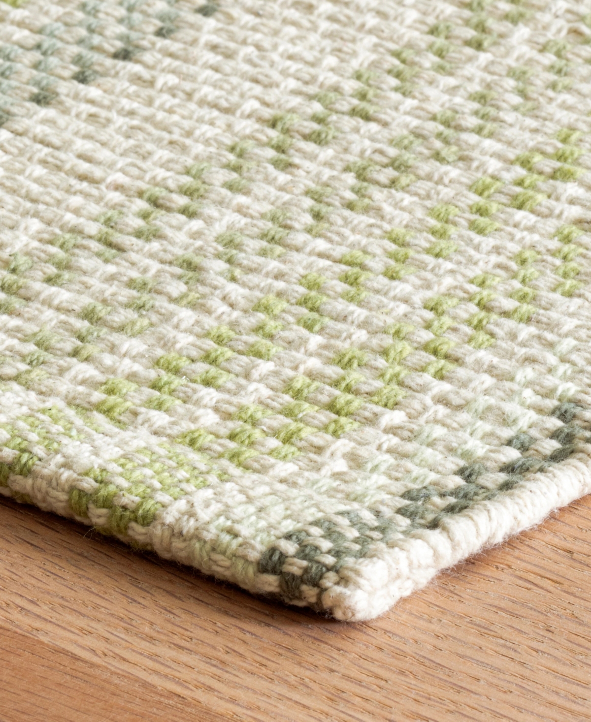 Dash And Albert Rugs By Annie Selke Oslo Stripe Da1419 3'x5' Area Rug In Green