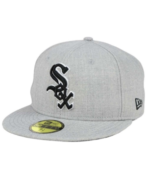 New Era Chicago White Sox Heather Black White 59FIFTY Fitted Cap